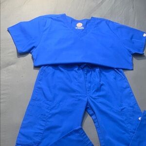 SANIBELWORS Blue Scrub Set